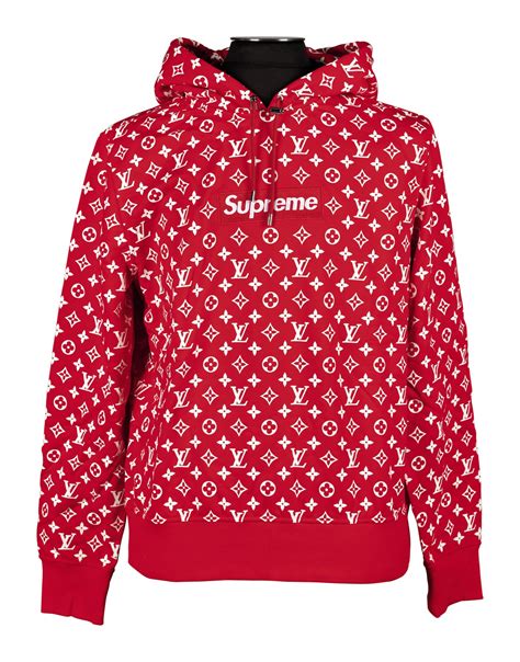 hoodie lv x supreme